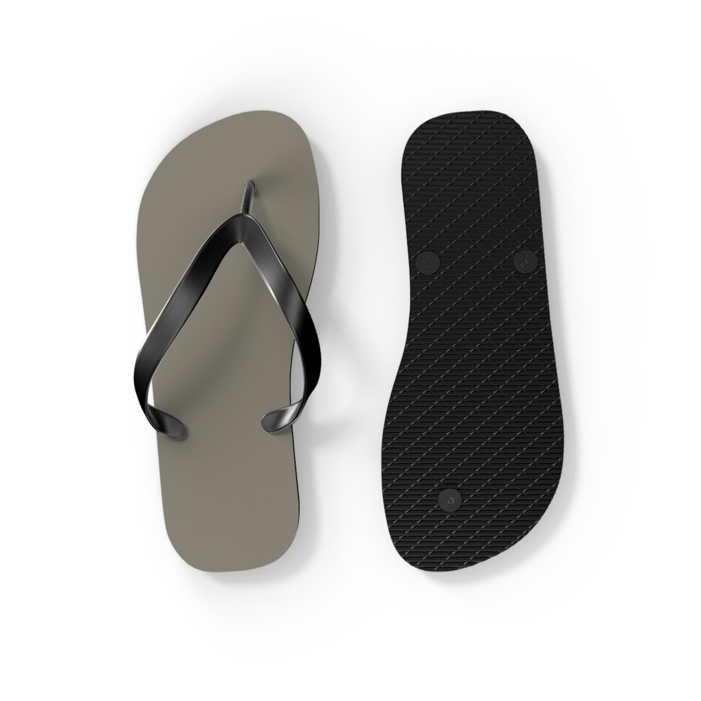 True Holiday Antique Pewter Green Solids Flip Flops