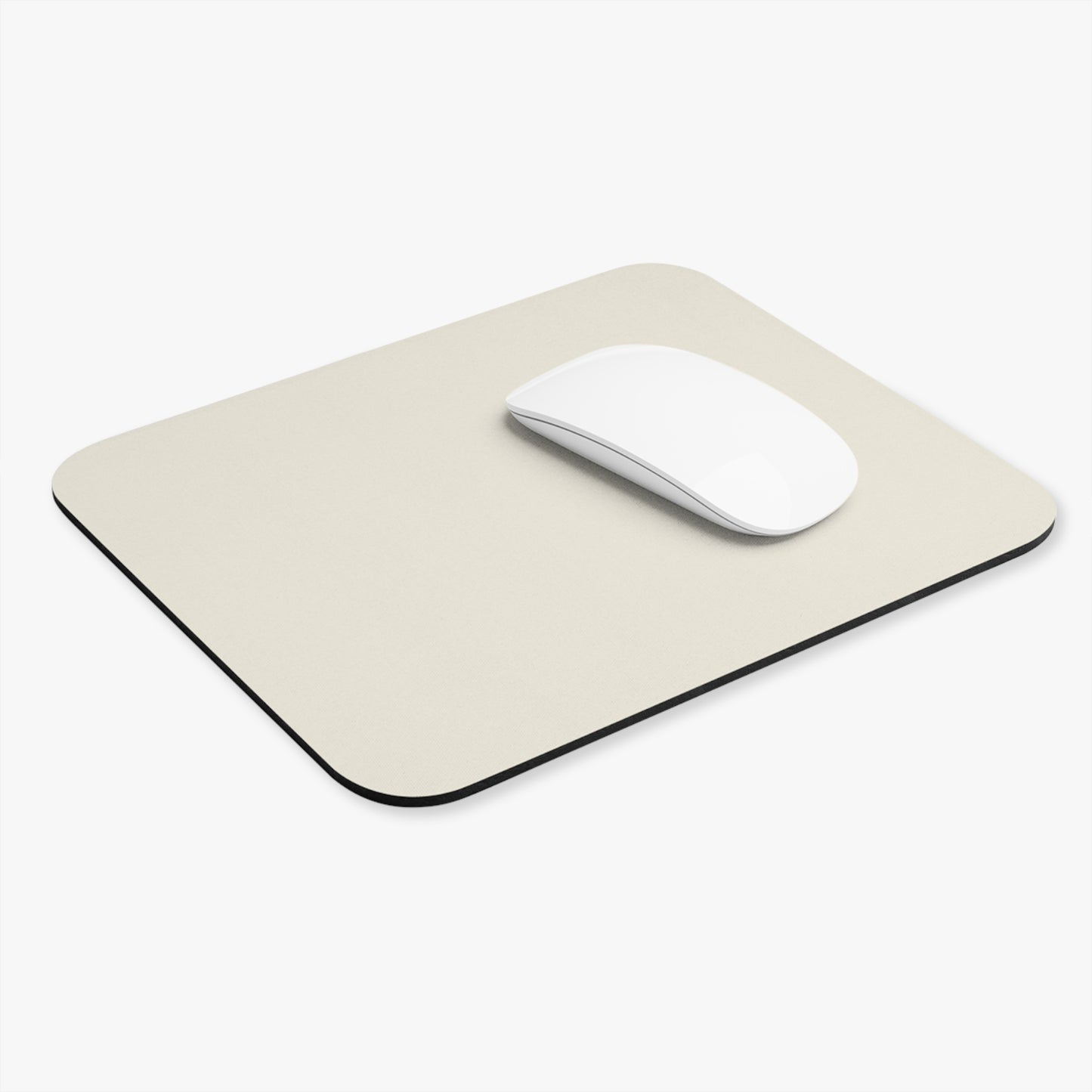 True Holiday White Cloud White Solids Mouse Pad