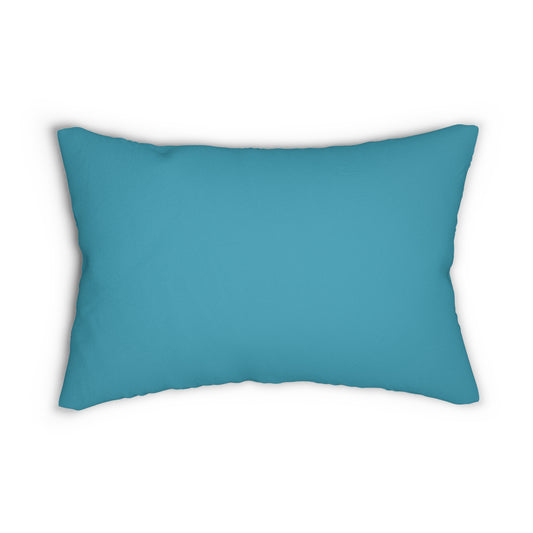 True Holiday Cool Blue Blue Solids 20" x 14" Rectangular Throw Pillow