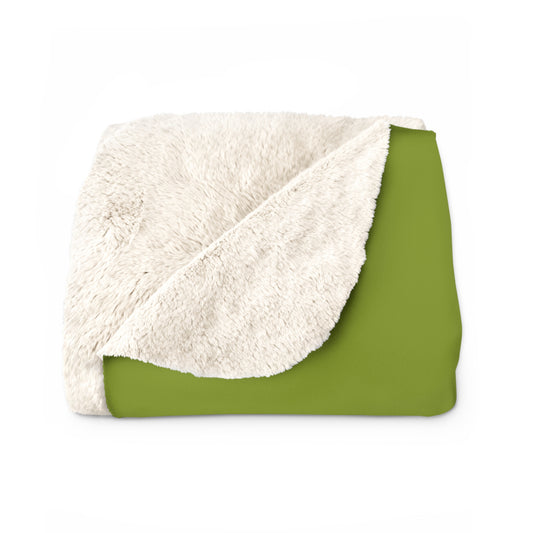 True Holiday Iguana Green Solids Throw Blanket