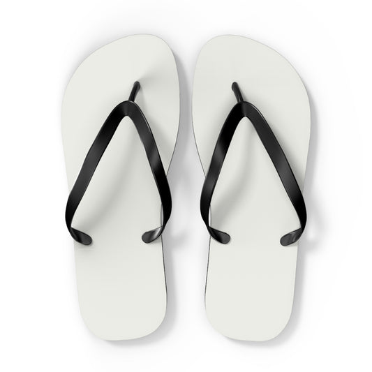 True Holiday Opulence White Solids Flip Flops