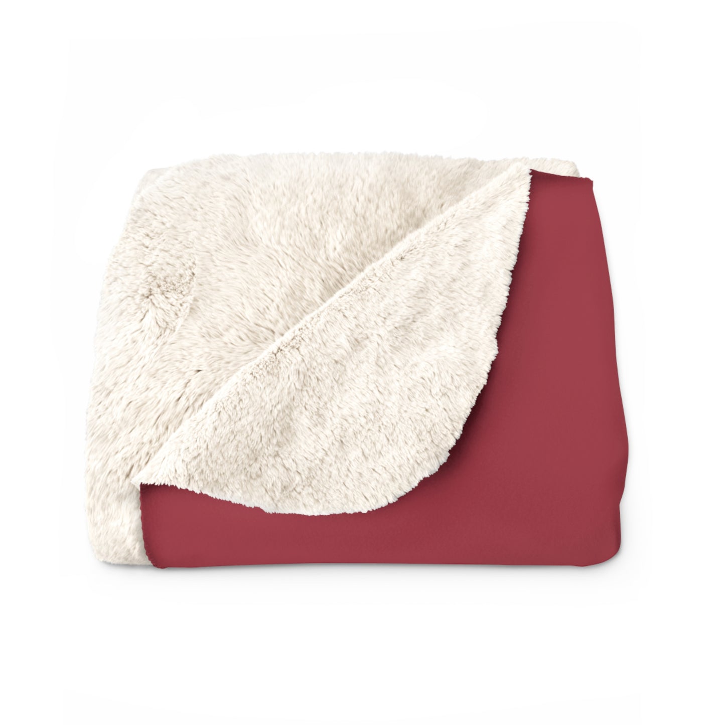 True Holiday Candy Cane Red Solids Throw Blanket