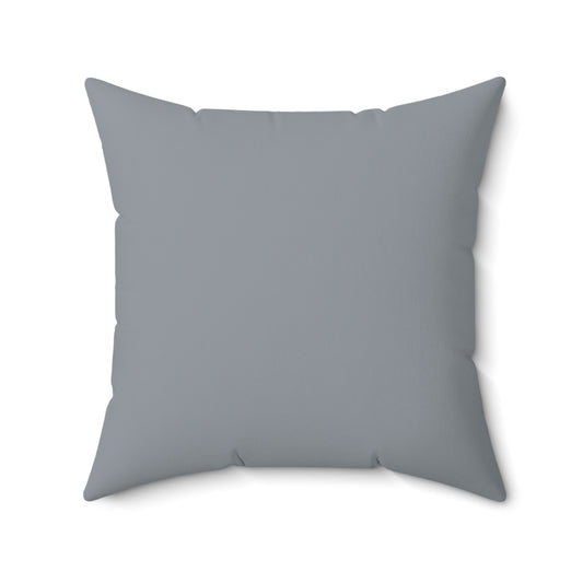 True Holiday Gray Cardigan Gray Solids 20" Square Throw Pillow