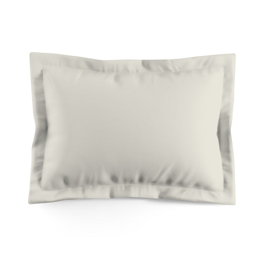 True Holiday Swiss Coffee White Solids Microfiber Pillow Sham