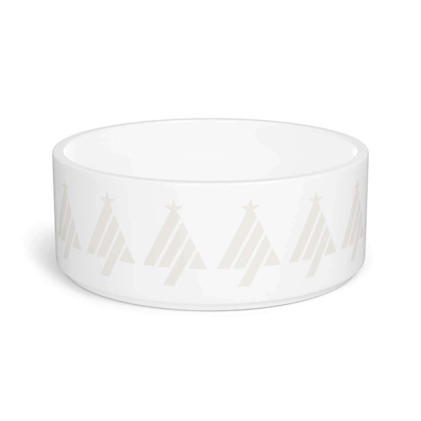 True Holiday Opulence White Solids Pet Bowl