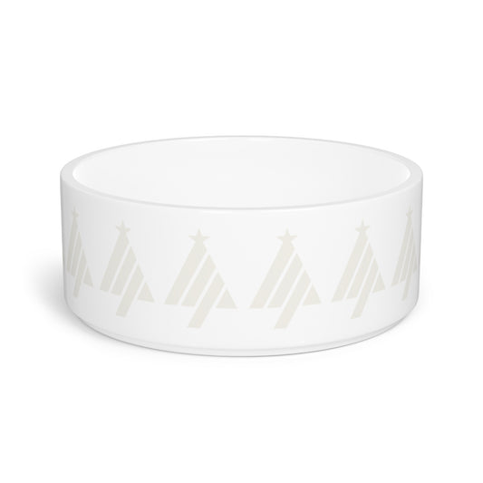 True Holiday Opulence White Solids Pet Bowl