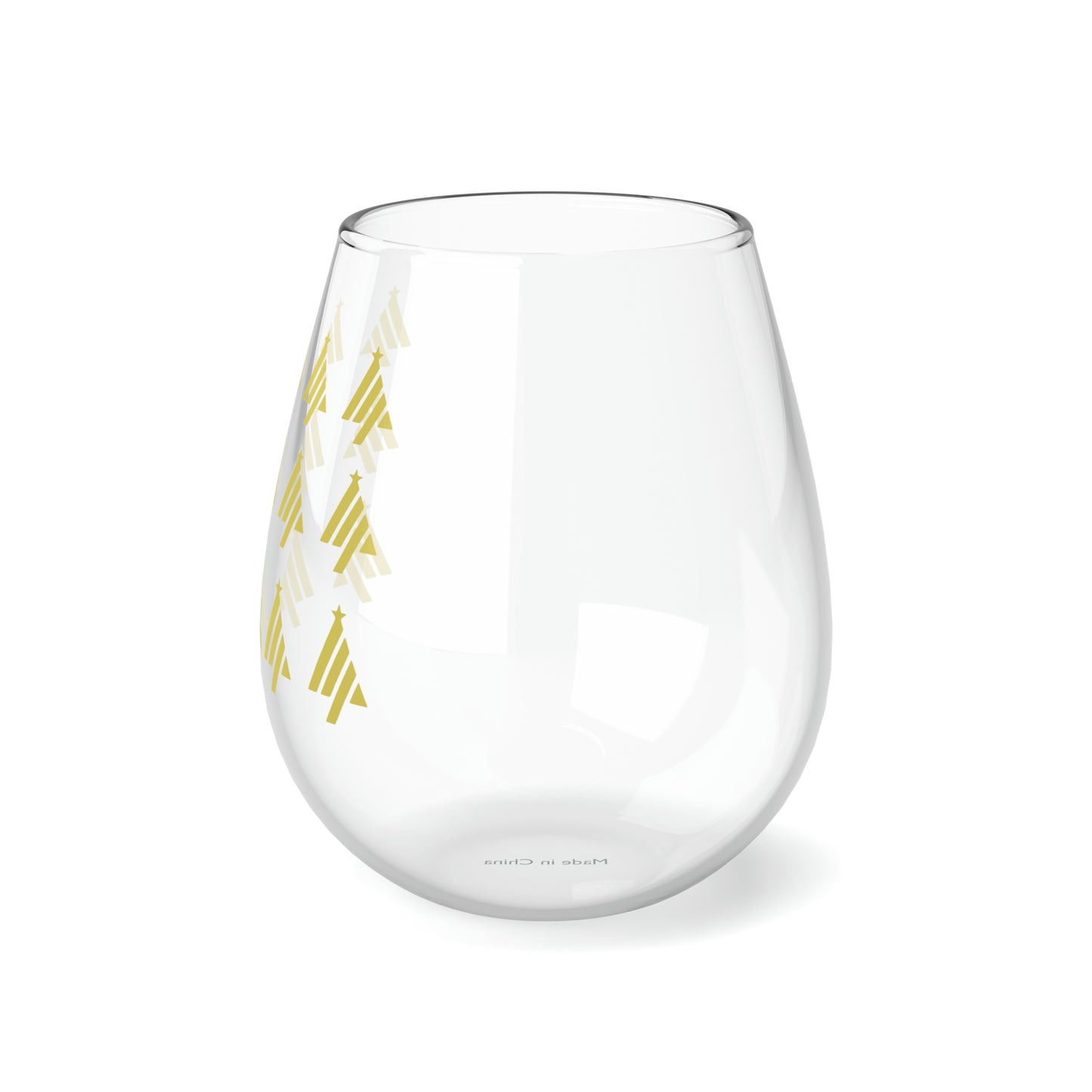 True Holiday Limelight Green Solids 11.75oz Stemless Wine Glass