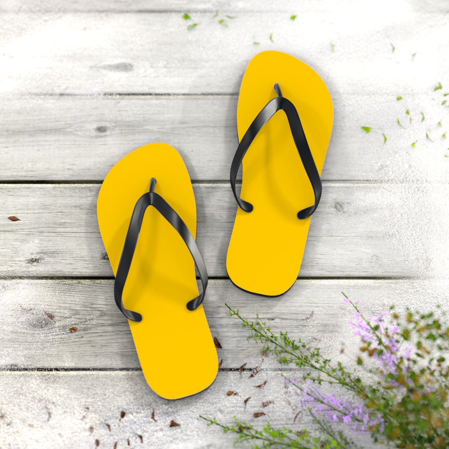 True Holiday Sun Kissed Yellow Solids Flip Flops