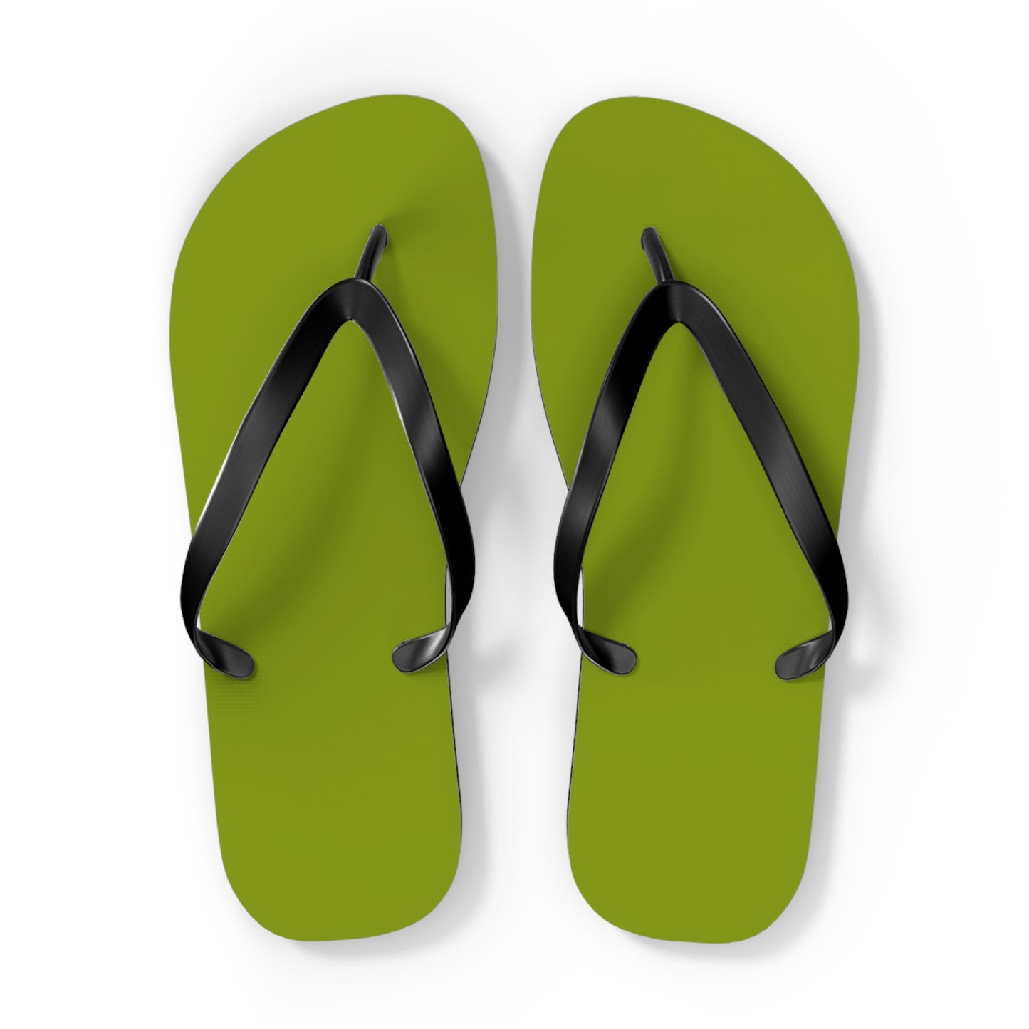 True Holiday Iguana Green Solids Flip Flops