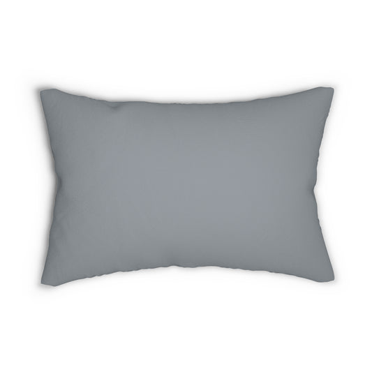 True Holiday Gray Cardigan Gray Solids 20" x 14" Rectangular Throw Pillow