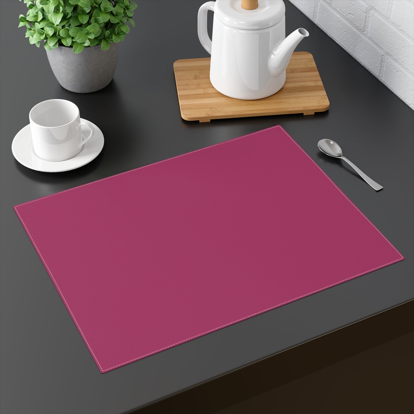True Holiday Gypsy Pink Red Solids Placemat