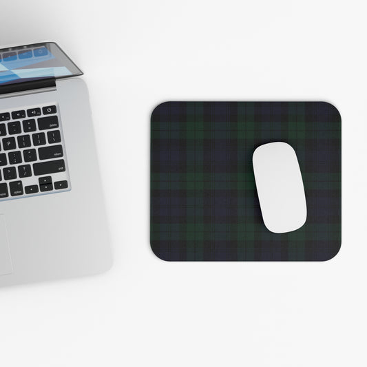 True Holiday Black Watch Tartan Plaid Mouse Pad