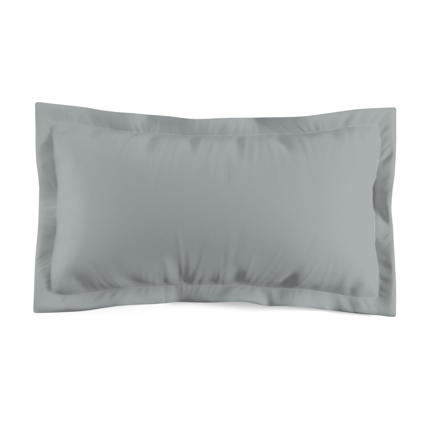 True Holiday Marina Gray Gray Solids Microfiber Pillow Sham