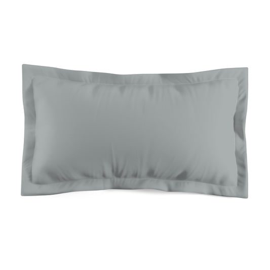 True Holiday Marina Gray Gray Solids Microfiber Pillow Sham