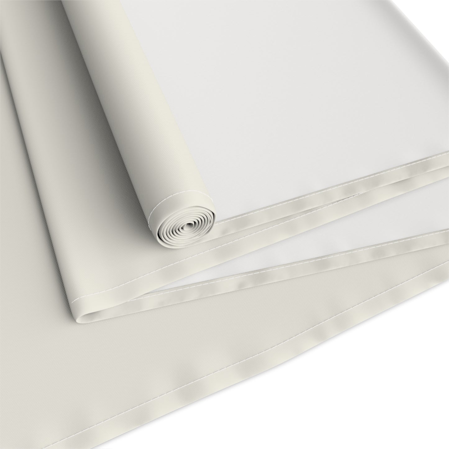 True Holiday Swiss Coffee White Solids Table Runner