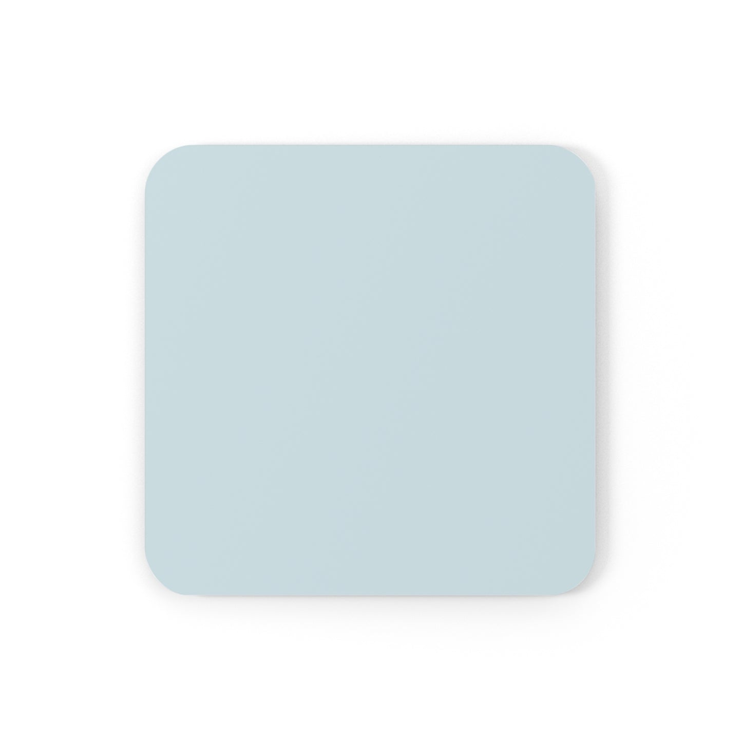 True Holiday Polar Sky Blue Solids Corkwood Coaster Set