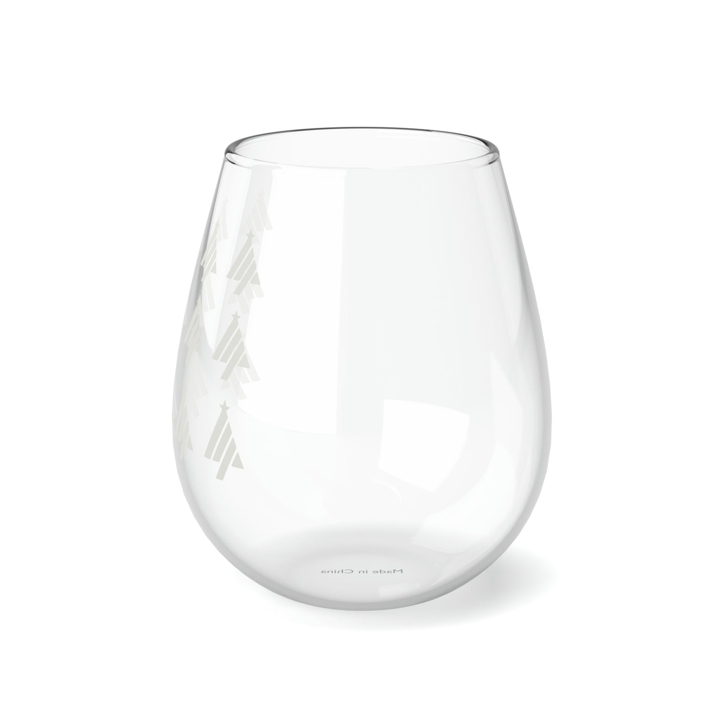 True Holiday White Cloud White Solids 11.75oz Stemless Wine Glass