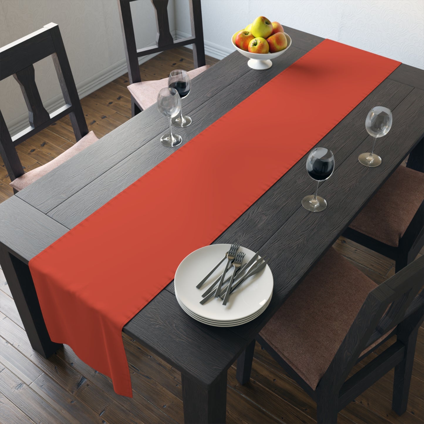 True Holiday Warm Comfort Orange Solids Table Runner