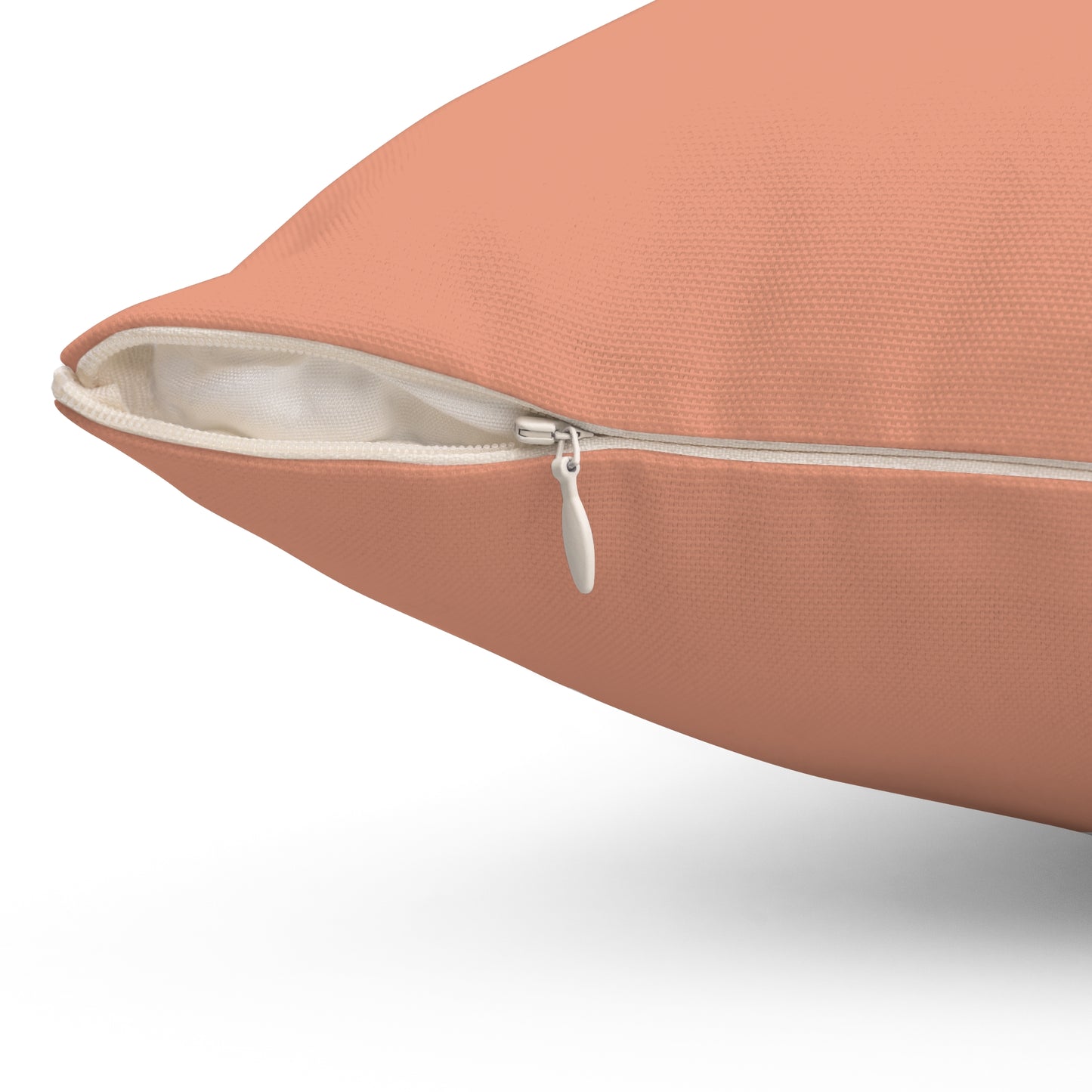 True Holiday Coral Spice Orange Solids 20" Square Throw Pillow