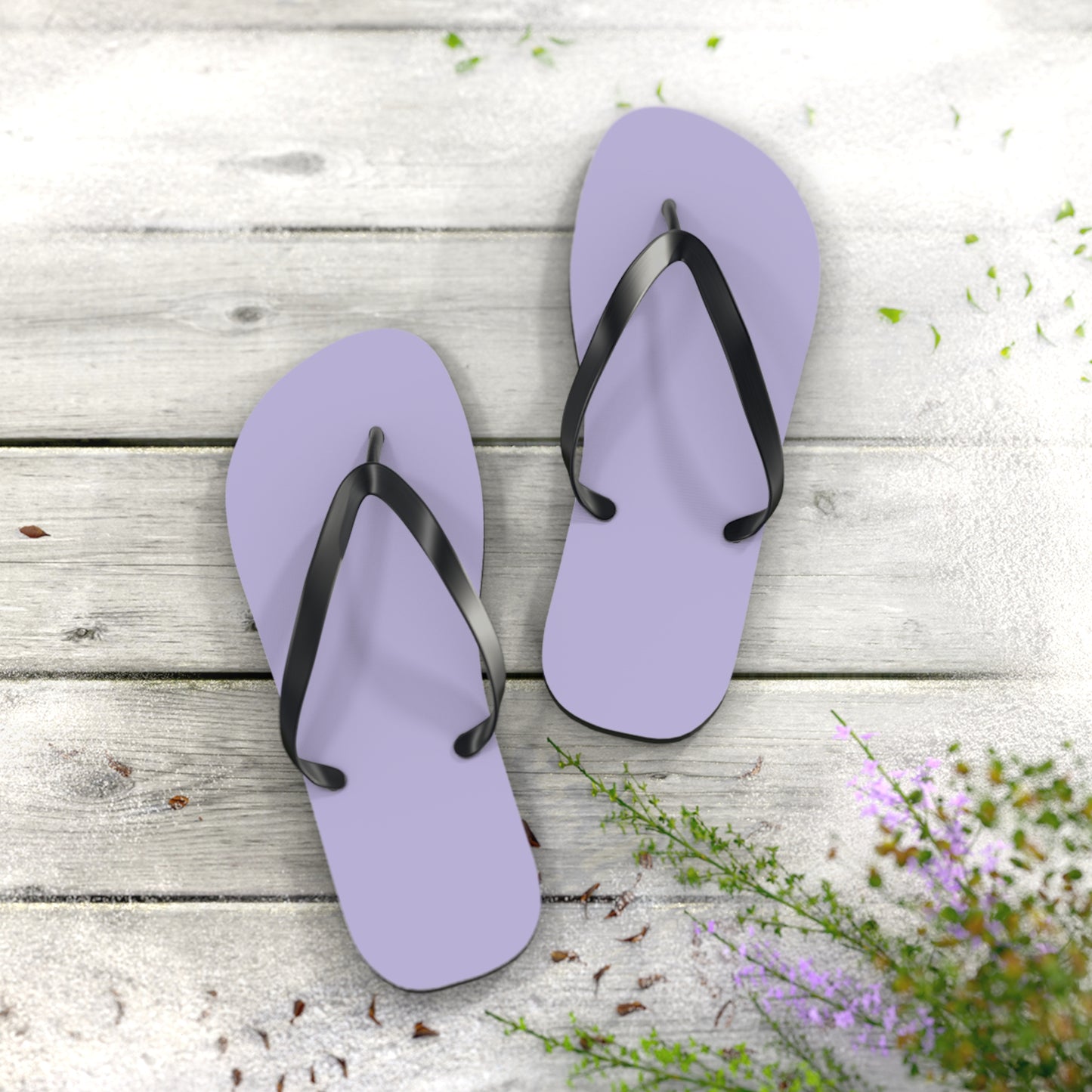 True Holiday Heather Plum Purple Solids Flip Flops