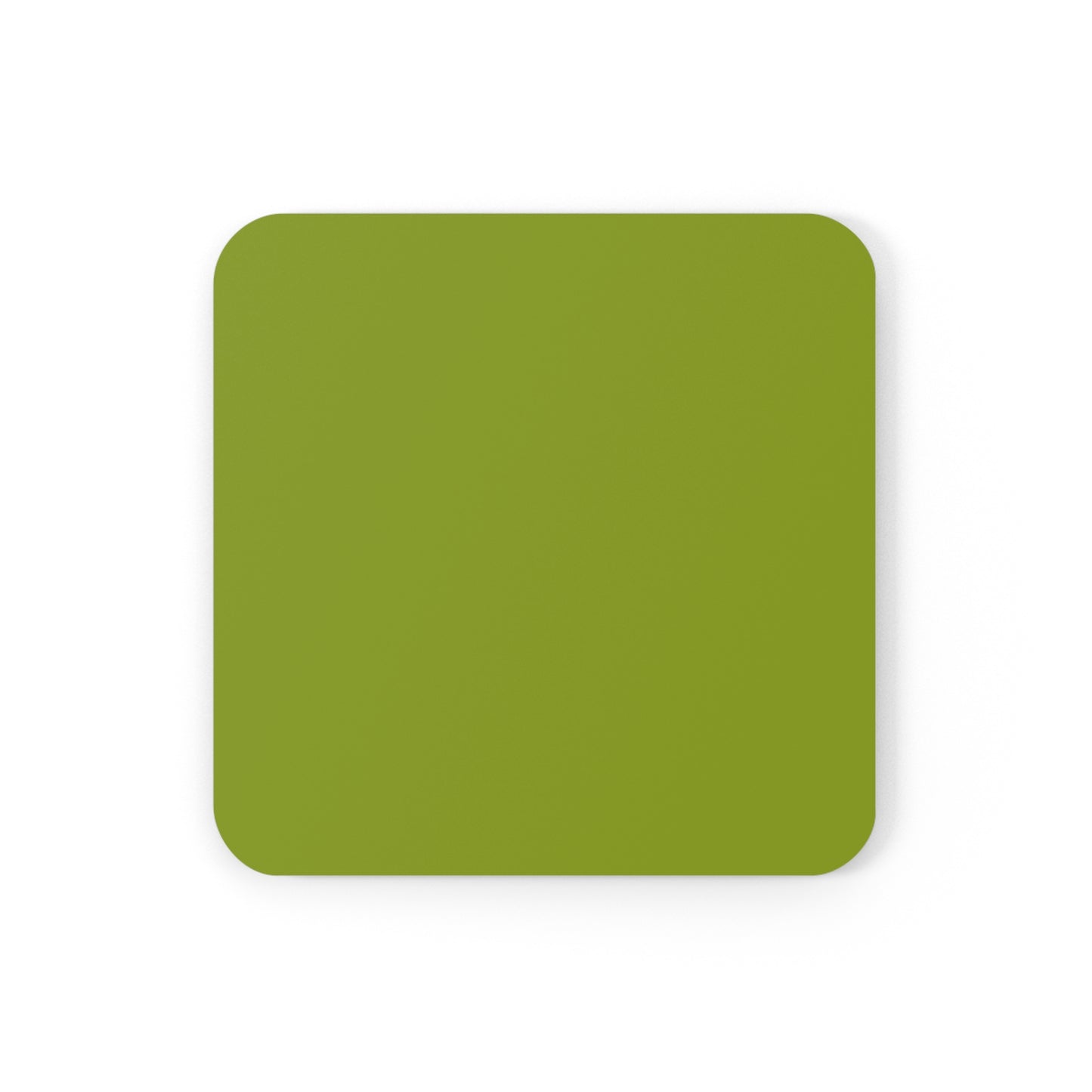 True Holiday Iguana Green Solids Corkwood Coaster Set