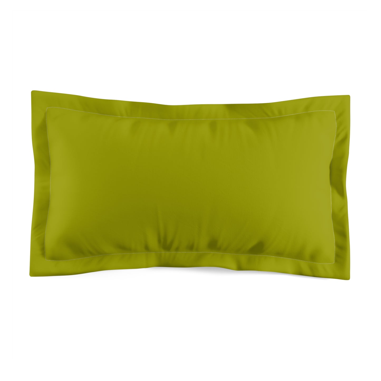 True Holiday Dark Lime Green Solids Microfiber Pillow Sham