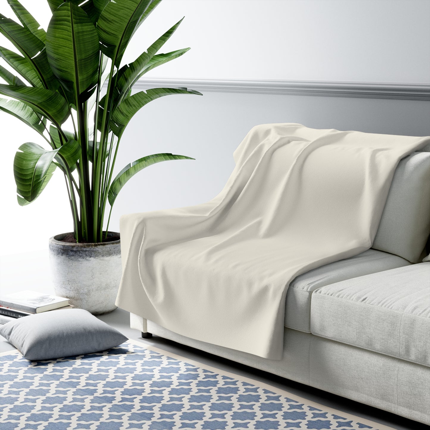 True Holiday White Cloud White Solids Throw Blanket