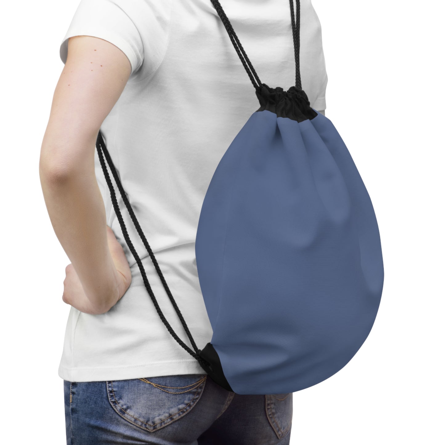 True Holiday Blue Nova Blue Solids Drawstring Bag