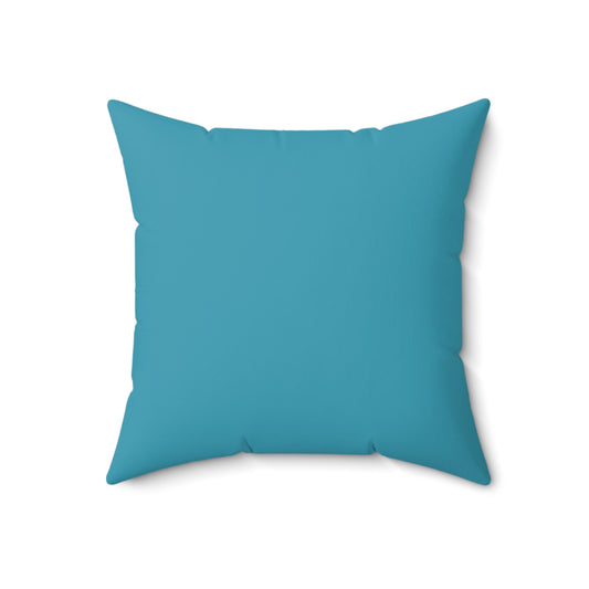 True Holiday Cool Blue Blue Solids 18" Square Throw Pillow