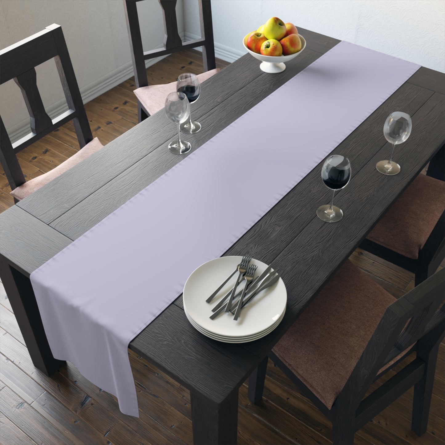 True Holiday Grape Ice Purple Solids Table Runner