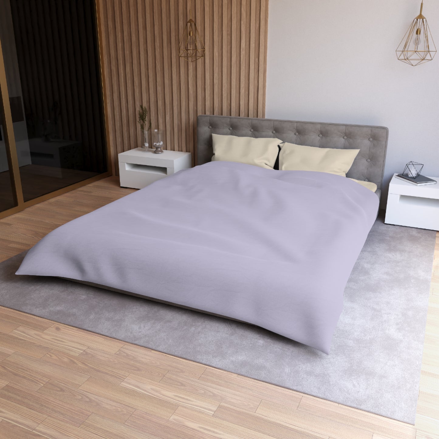 True Holiday Grape Ice Purple Solids Duvet Cover