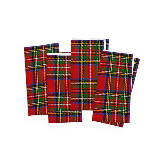 True Holiday Royal Stewart Tartan Plaid Napkins