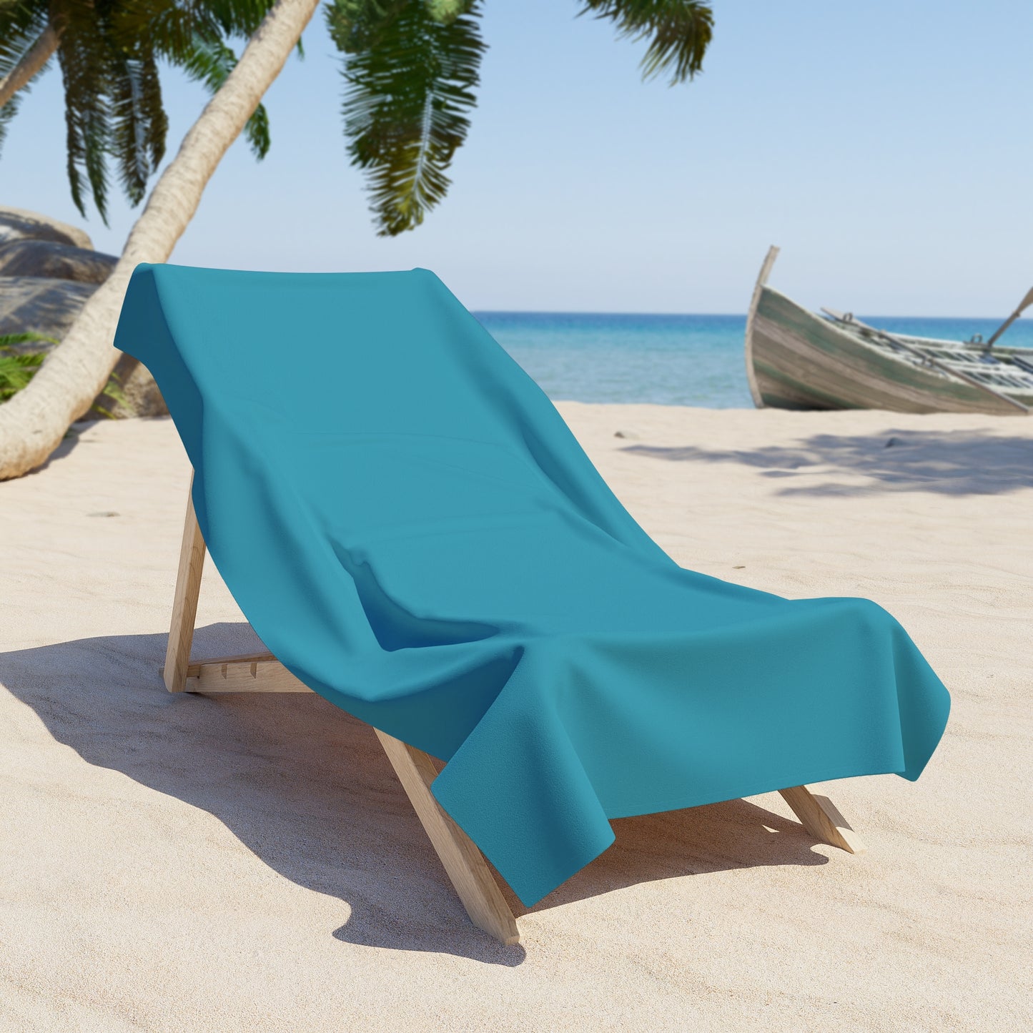 True Holiday Cool Blue Blue Solids Beach & Pool Towel
