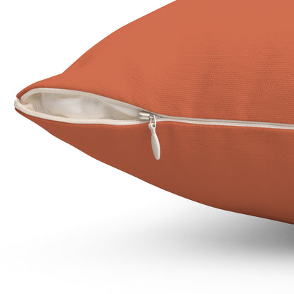 True Holiday Autumn Cover Orange Solids 18" Square Throw Pillow