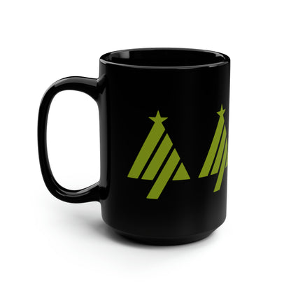 True Holiday Iguana Green Solids Black Mug, 15oz