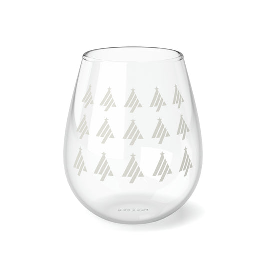 True Holiday Opulence White Solids 11.75oz Stemless Wine Glass