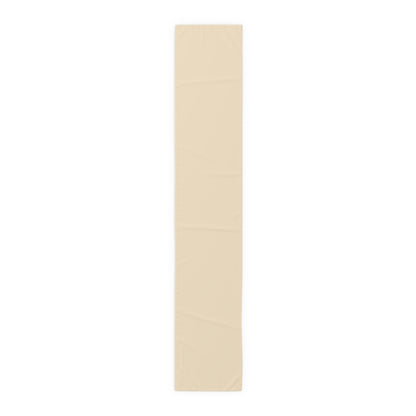 True Holiday Ivory Lustre Yellow Solids Table Runner