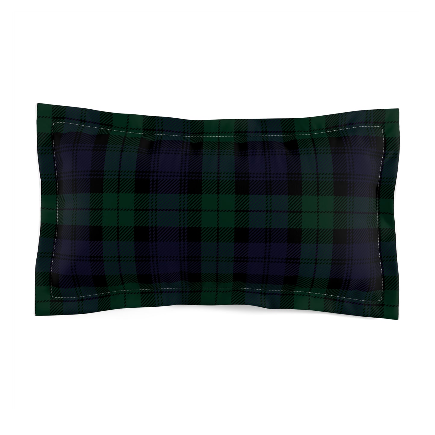 True Holiday Black Watch Tartan Plaid Microfiber Pillow Sham