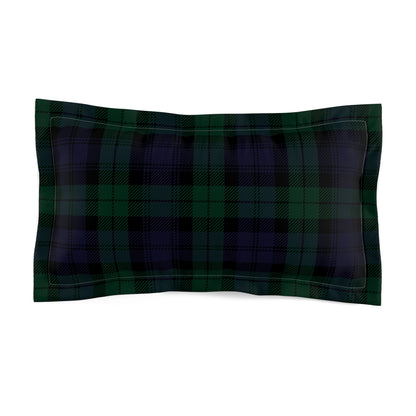 True Holiday Black Watch Tartan Plaid Microfiber Pillow Sham