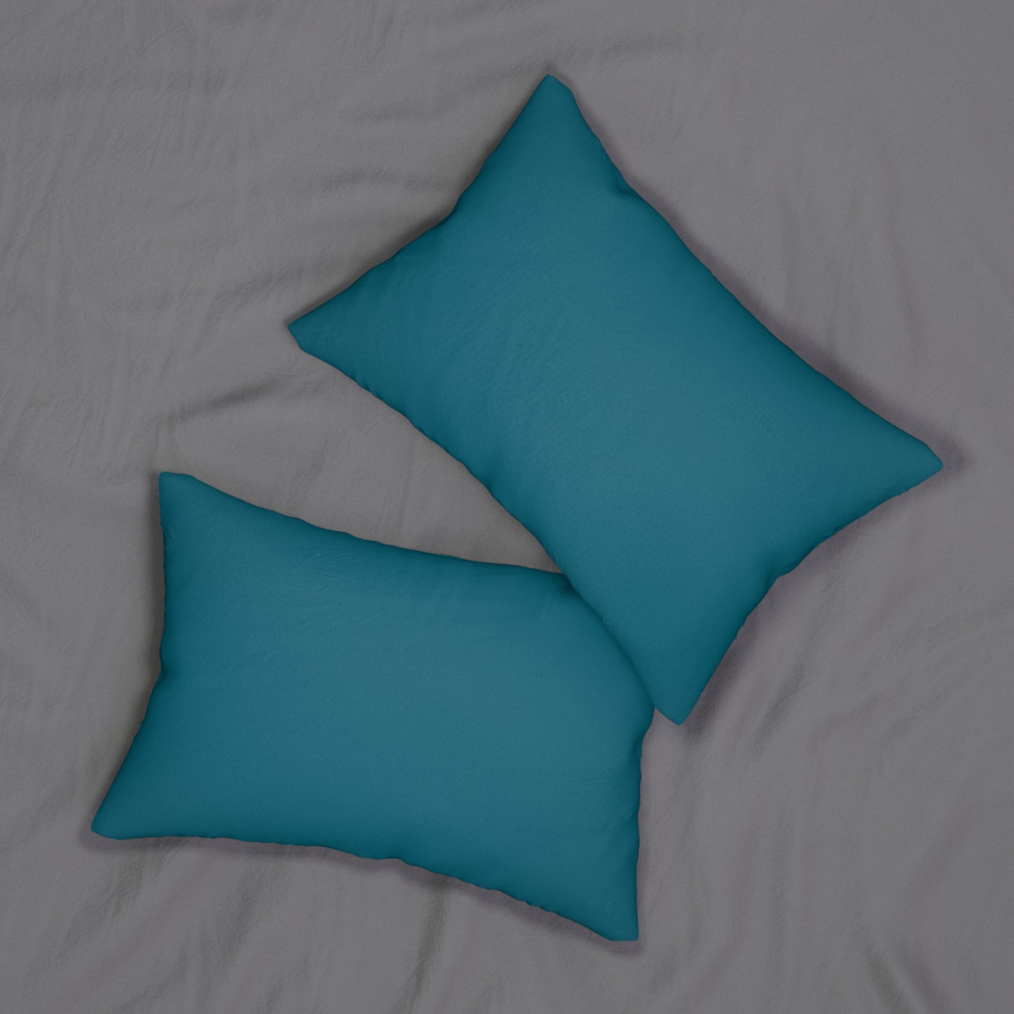 True Holiday Deep Ocean Blue Solids 20" x 14" Rectangular Throw Pillow