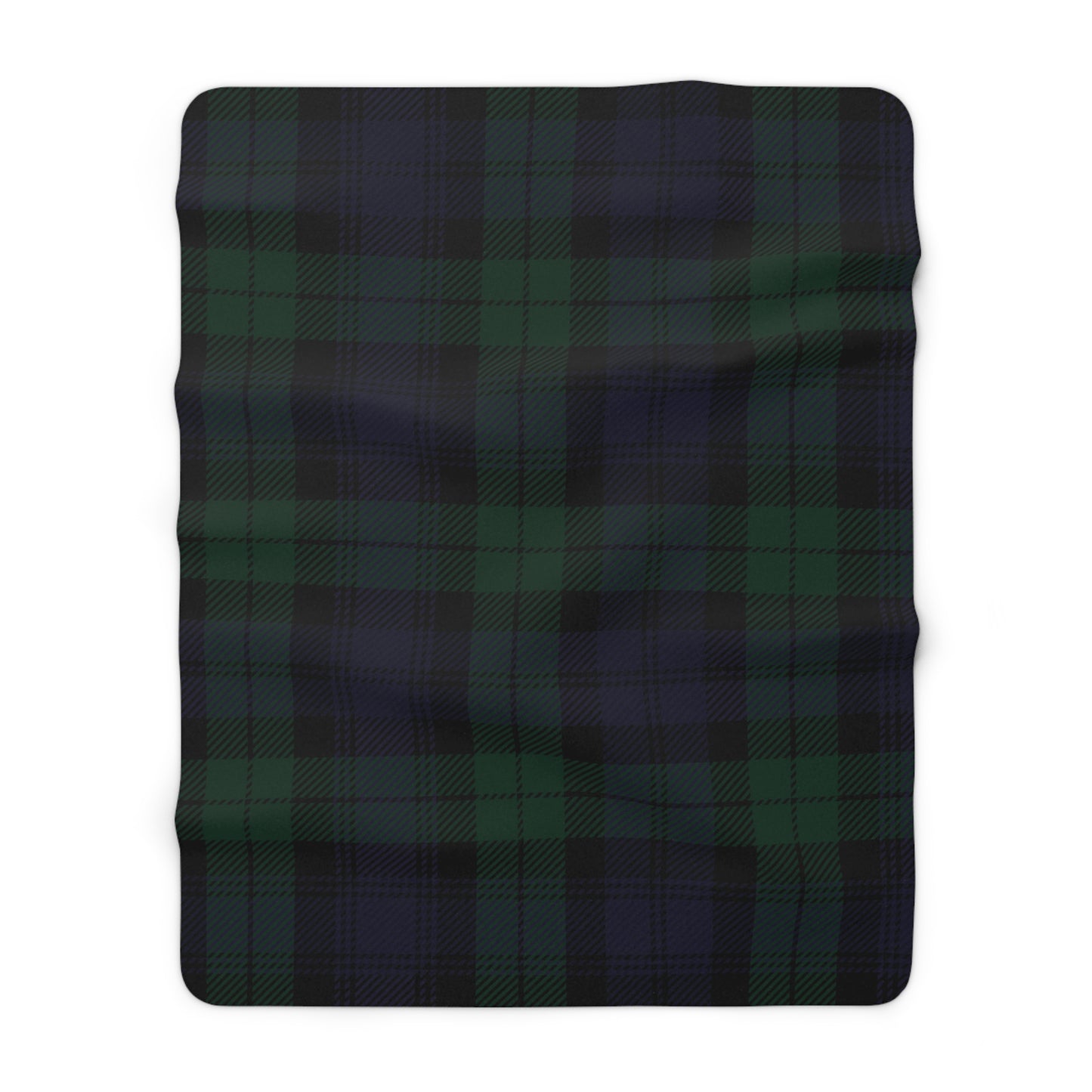 True Holiday Black Watch Tartan Plaid Throw Blanket