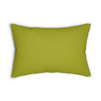 True Holiday Dark Lime Green Solids 20" x 14" Rectangular Throw Pillow