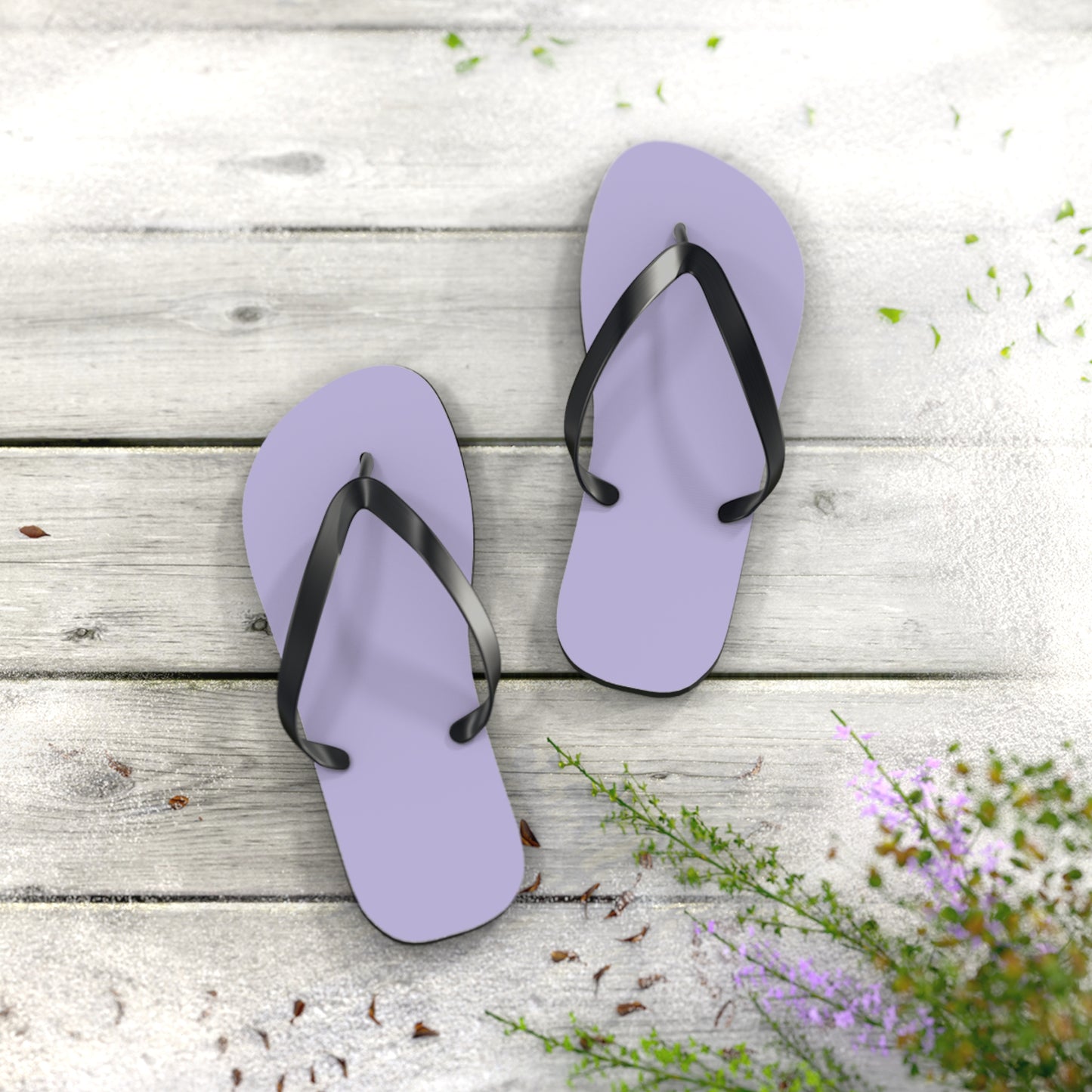True Holiday Heather Plum Purple Solids Flip Flops