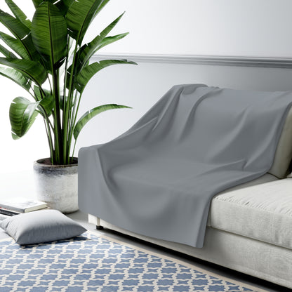 True Holiday Gray Cardigan Gray Solids Throw Blanket
