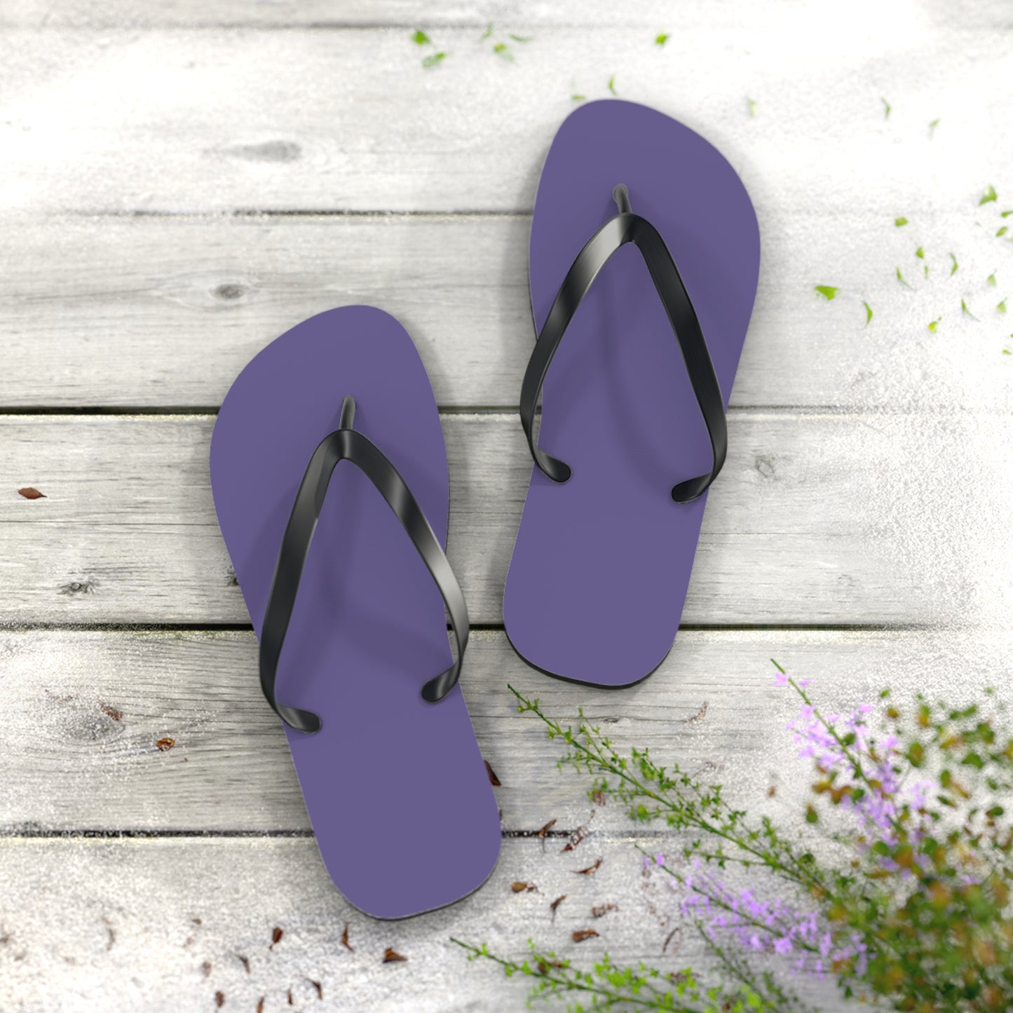 True Holiday Seduction Purple Solids Flip Flops