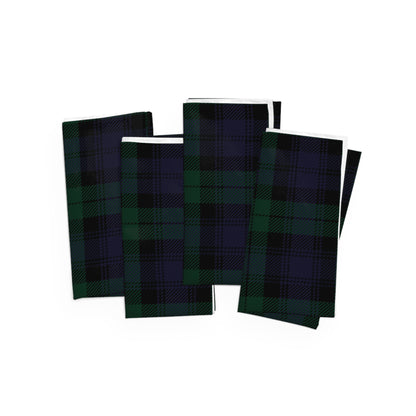 True Holiday Black Watch Tartan Plaid Napkins