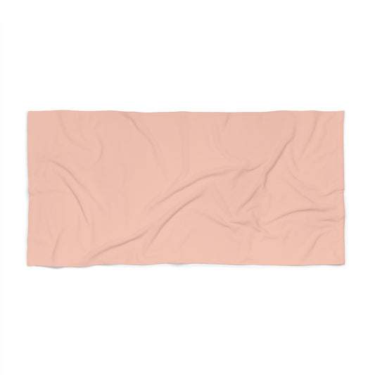 True Holiday Teacup Rose Orange Solids Beach & Pool Towel
