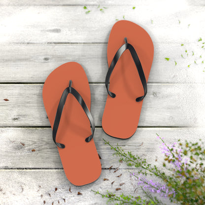 True Holiday Autumn Cover Orange Solids Flip Flops