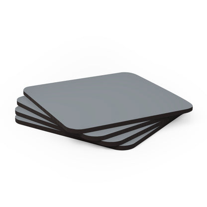 True Holiday Gray Cardigan Gray Solids Corkwood Coaster Set