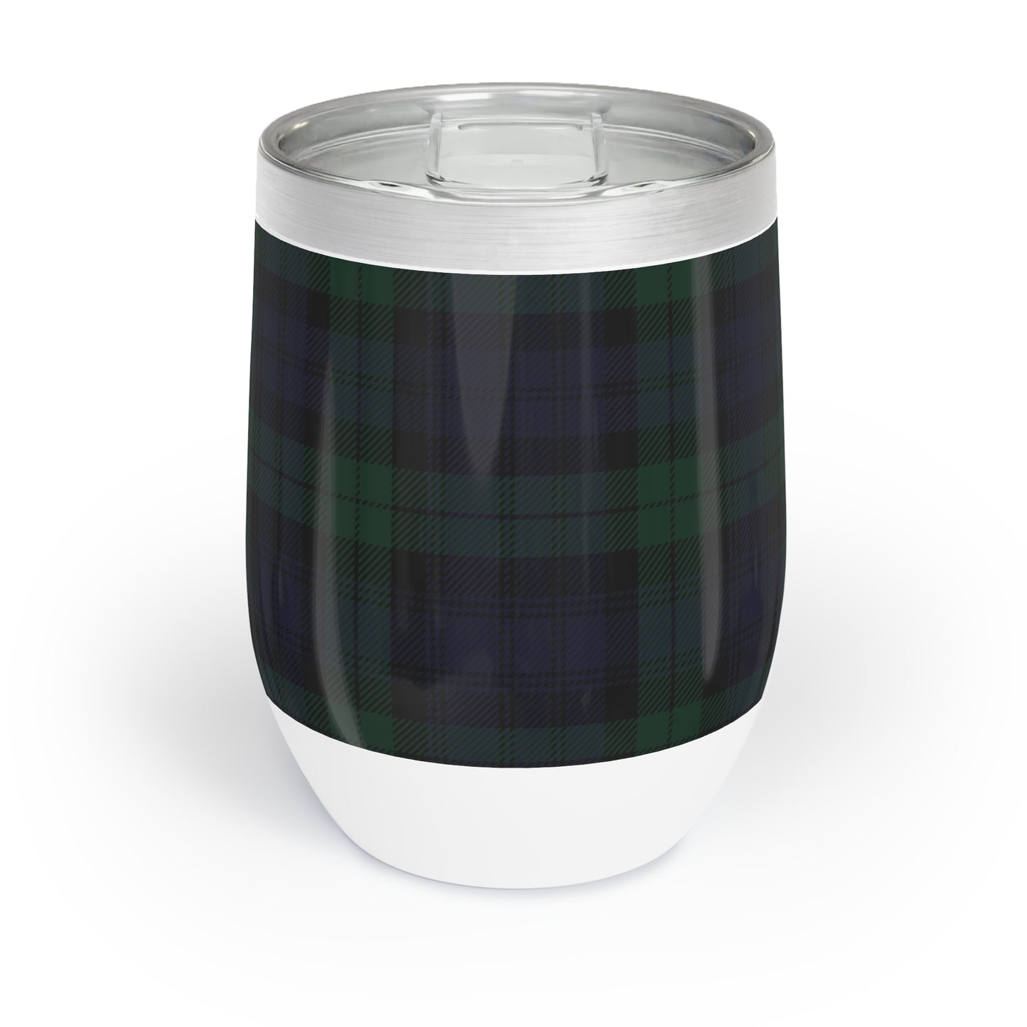 True Holiday Black Watch Tartan Plaid Chill Wine Tumbler
